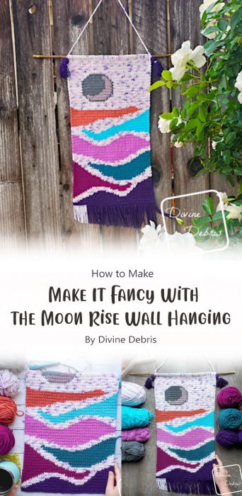 Make It Fancy With the Moon Rise Wall-Hanging Free Crochet Pattern By Divine Debris