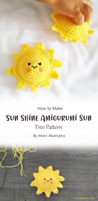 Sun Shine Amigurumi Sun By Maro Akamatra
