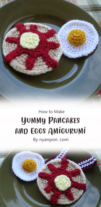 Yummy Pancakes and Eggs Amigurumi By nyanpon. com