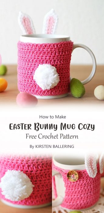 Easter Bunny Mug Cozy By KIRSTEN BALLERING