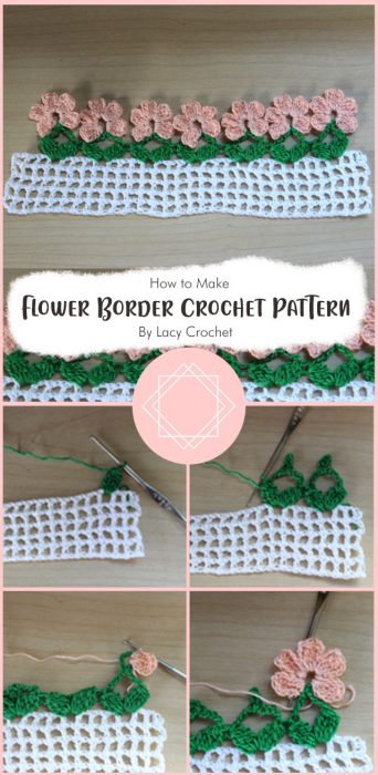 Flower Border Crochet Pattern and Tutorial By Lacy Crochet