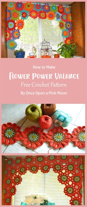 Flower Power Valance By Once Upon a Pink Moon