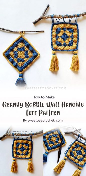 Granny Bobble Wall Hanging – Free Pattern By sweetbeecrochet. com