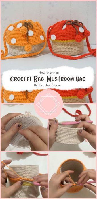How to Crochet Bag: Mushroom bag By Crochet Studio