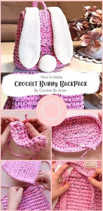 How to Crochet Bunny BackPack By Crochet By Aram