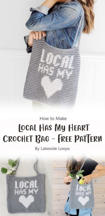 Local Has My Heart Crochet Bag – FREE Pattern By Lakeside Loops