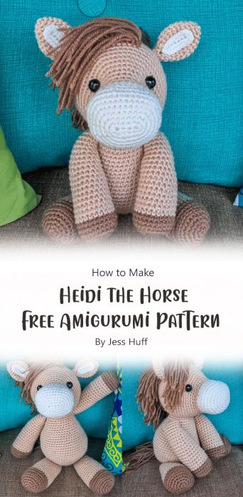 Heidi the Horse Free Amigurumi Pattern By Jess Huff