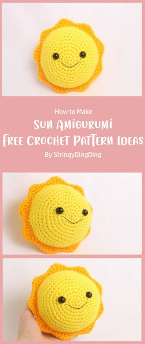 Sun Amigurumi - Free Crochet Pattern Ideas By StringyDingDing