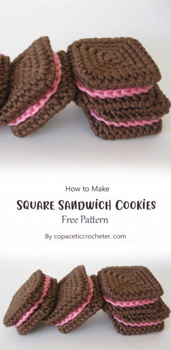 Square Sandwich Cookies By copaceticcrocheter. com
