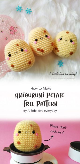Amigurumi Potato Free Pattern! By A little love everyday