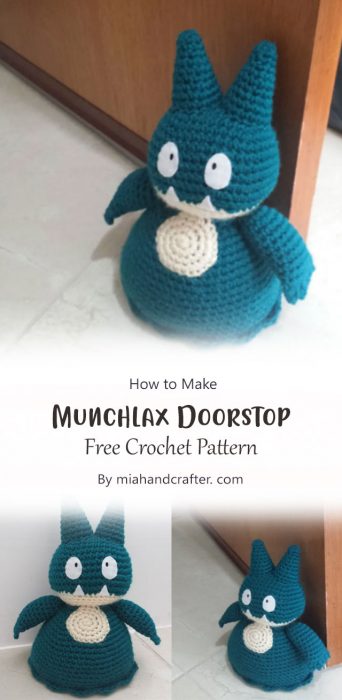 Munchlax Doorstop By miahandcrafter. com