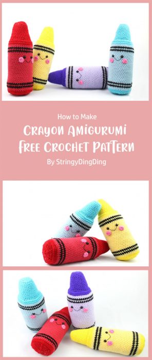 Crayon Amigurumi - Free Crochet Pattern By StringyDingDing