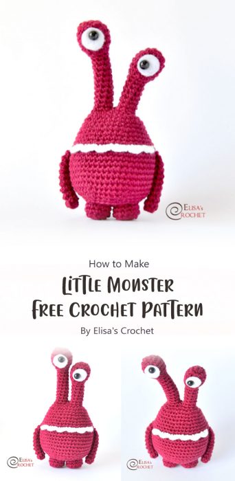 Little Monster Free Crochet Pattern By Elisa's Crochet