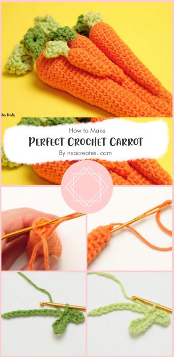 Perfect Crochet Carrot: Free Amigurumi Pattern By neacreates. com