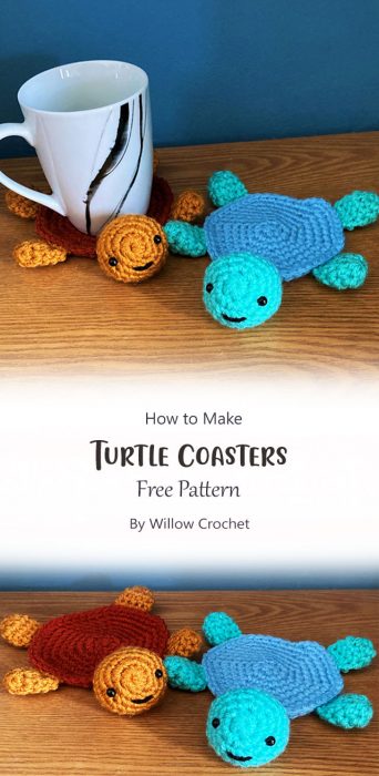 Turtle Coasters By Willow Crochet
