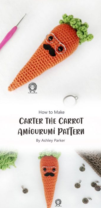 Carter the Carrot Amigurumi Pattern By Ashley Parker