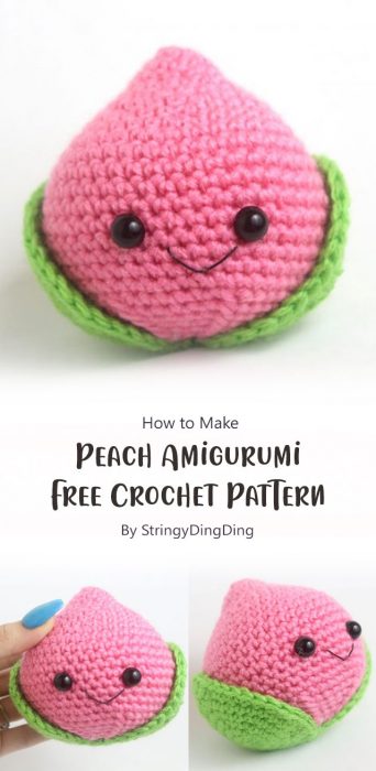 Peach Amigurumi - Free Crochet Pattern By StringyDingDing