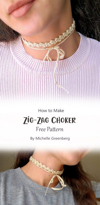 Zig-Zag Choker By Michelle Greenberg