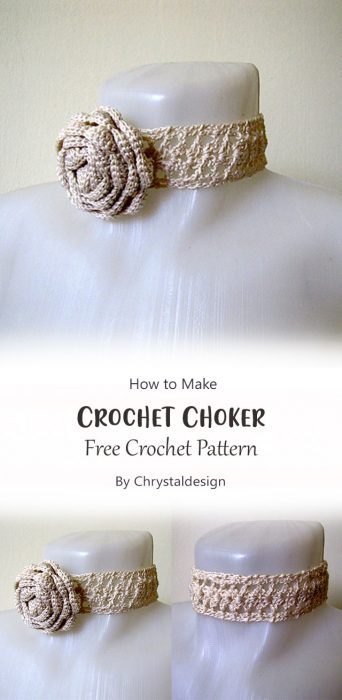 Crochet Choker By Chrystaldesign