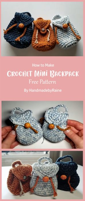 Crochet Mini Backpack By HandmadebyRaine