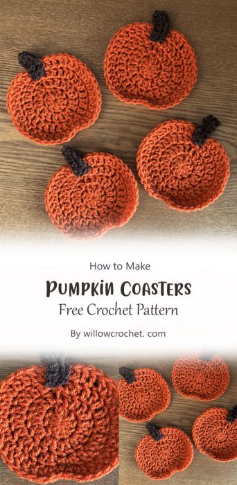 Pumpkin Coasters By willowcrochet. com