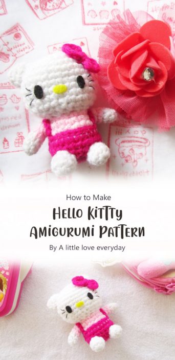 Hello Kittty Amigurumi Pattern By A little love everyday
