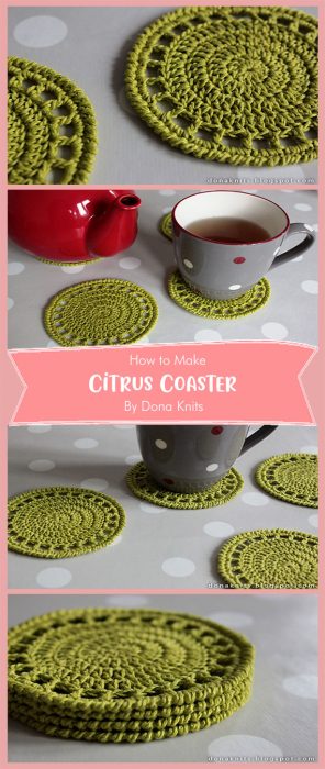 Citrus Coaster By Dona Knits