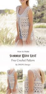Lovely Summer Vest Free Crochet Pattern Ideas - Carolinamontoni.com