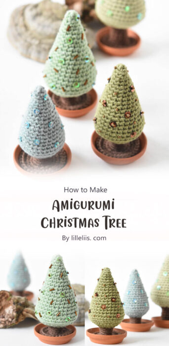 5 Christmas Tree Free Amigurumi Pattern Ideas - Carolinamontoni.com