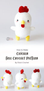 How to Make Amigurumi Chicken - Free Pattern Ideas - Carolinamontoni.com