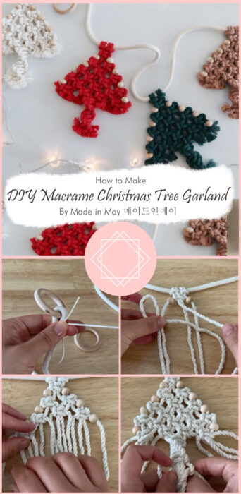 Best DIY Macrame Christmas Tree Garland Free Ideas - Carolinamontoni.com