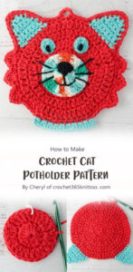 Best Cat Potholder Free Crochet Pattern Ideas - Carolinamontoni.com