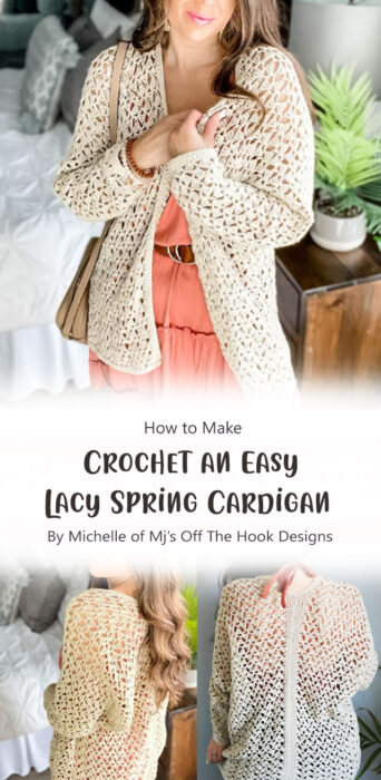 Pretty Spring Cardigan Free Crochet Pattern Ideas - Carolinamontoni.com