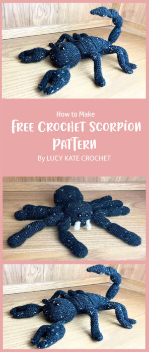Free Crochet Scorpion Pattern By LUCY KATE CROCHET