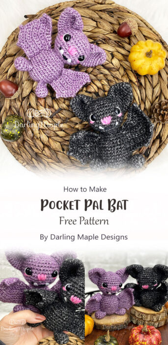 Pocket Pal Bat By Darling Maple Designs