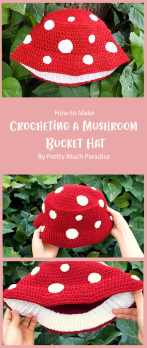 Crocheting a Mushroom Bucket Hat By Pretty Much Paradise