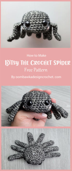 Bitsy the Crochet Spider Pattern By oombawkadesigncrochet. com