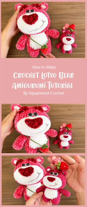 Crochet Lotso Bear - Amigurumi Tutorial By Aquariwool Crochet