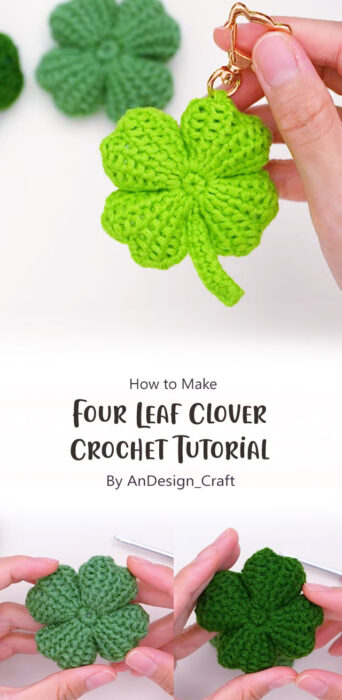 Four Leaf Clover Crochet Pattern By AnDesign_Craft