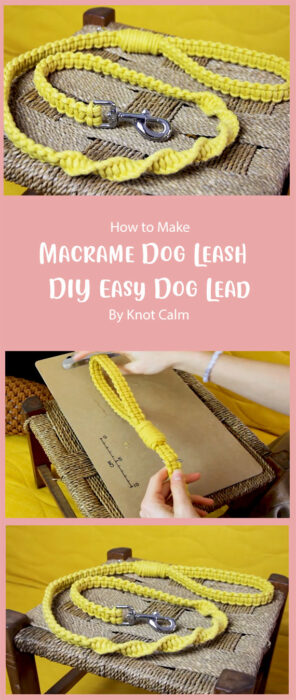 Macrame Dog Leash - DIY Easy Dog Lead By Knot Calm