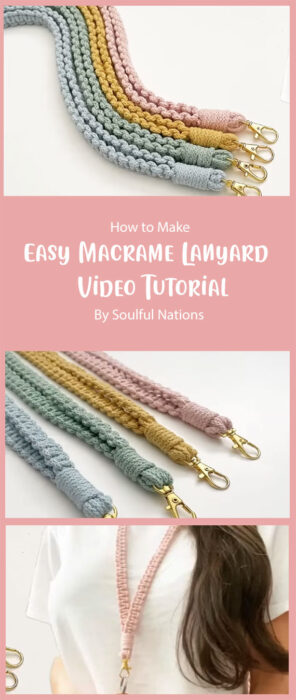 Easy Macrame Lanyard - Tutorial By Soulful Nations