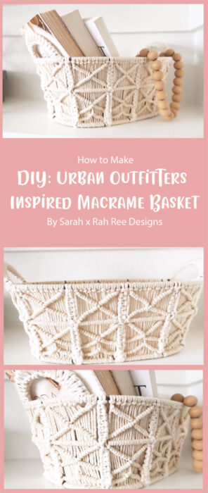 DIY Urban Outfitters Inspired Macrame Basket By Sarah x Rah Ree Designs