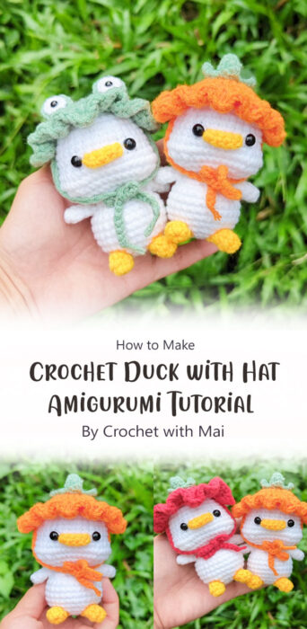 Crochet Duck with Hat Amigurumi Tutorial By Crochet with Mai