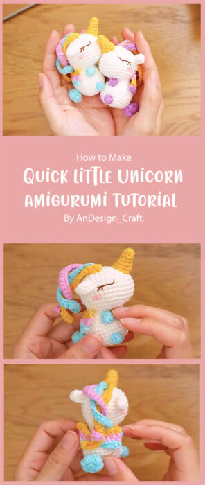 Quick little Unicorn amigurumi tutorial By AnDesign_Craft