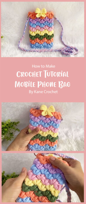 Crochet Mobile Phone Bag By Kane Crochet