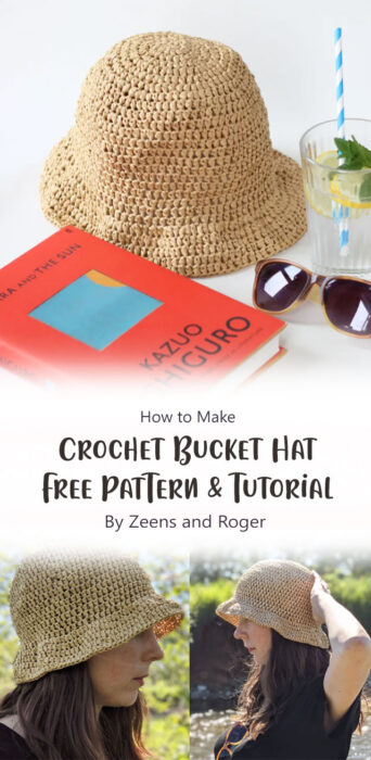 Crochet Bucket Hat - A Free Pattern & Tutorial By Zeens and Roger