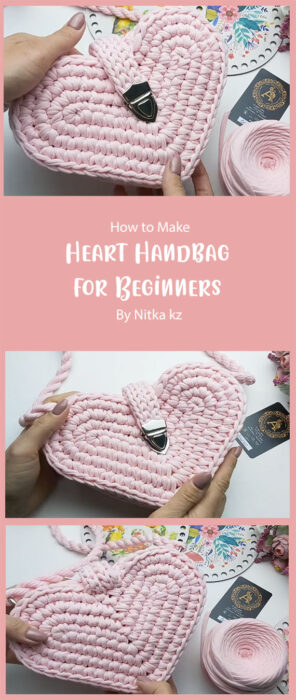 Heart Handbag for Beginners By Nitka kz