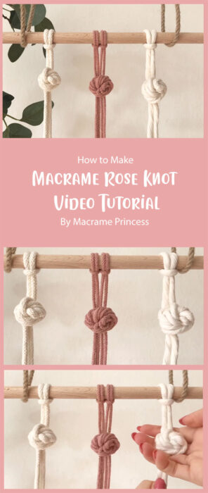 Macrame Rose Knot Tutorial By Macrame Princess