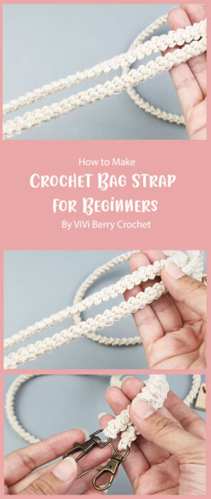 Crochet Bag Strap for Beginners By ViVi Berry Crochet