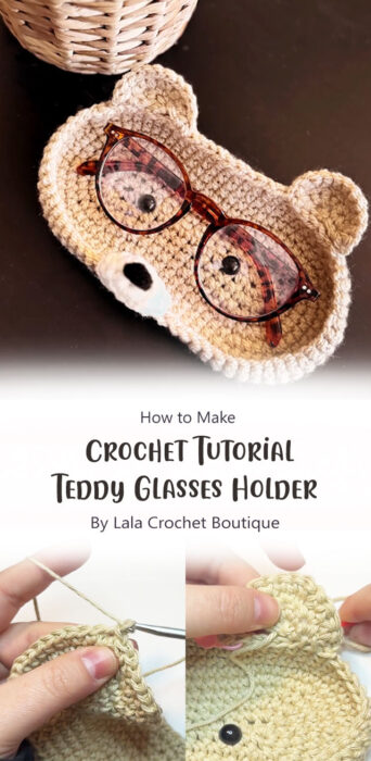 Crochet Teddy Glasses Holder By Lala Crochet Boutique